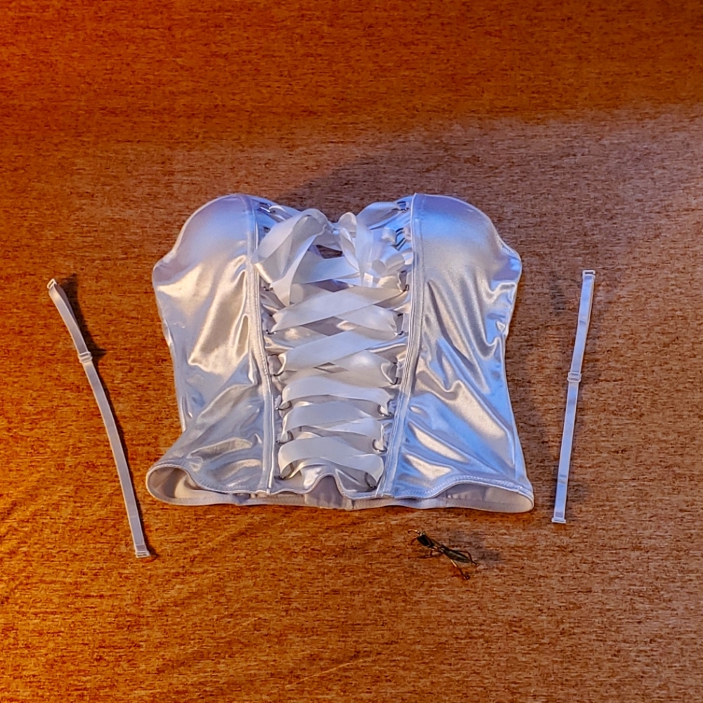 White Corset Top Women's XL